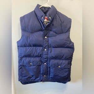Vintage Ski-Trails Men's Navy Quilted Vest